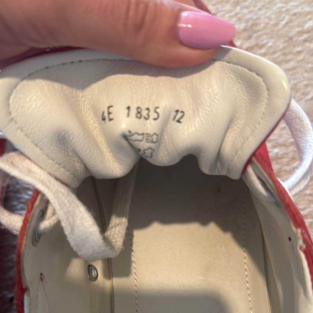 Prada Red and White Casual Sneakers - Picture 6 of 8